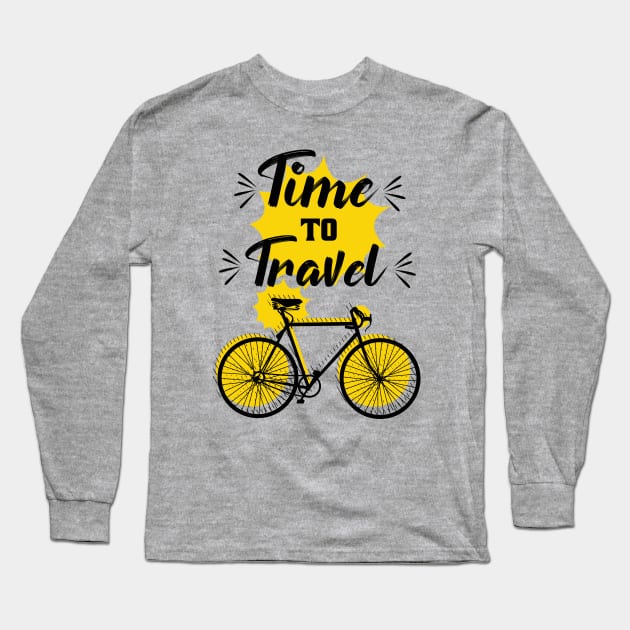 Time to Travel Long Sleeve T-Shirt by The Night Owl's Atelier